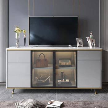ארון מרכז בטלוויזיה עומד בידור מוניטור חדר שינה שולחנות קפה טלוויזיה עומד מדף נייד פורטה טלוויזיה הרהיטים בסלון