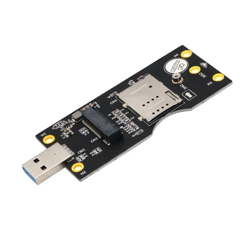 NGFF M. 2 מפתח-B ל-USB 3.0 מתאם כרטיס הרחבה עם חריץ לכרטיס עבור WWAN/LTE 3G/4G/5G מודול תמיכה 3042/3052 M. 2 SSD