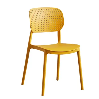 המטבח כסאות אוכל נורדי בודדים פלסטיק כסאות אוכל מודרניים גן מרחב שומרי ארגונומי Silla Comedor רהיטים היי