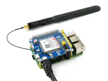 Waveshare SIM7600CE-CNSE 4G הכובע עבור Raspberry Pi, תומך 4G / 3G / 2G-תקשורת, גם LBS מיצוב