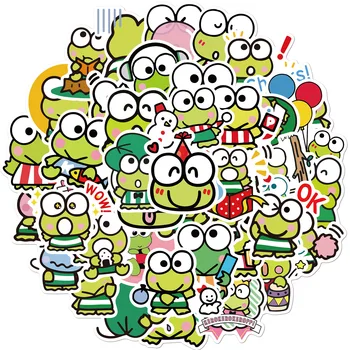 10/30/50PCS Kawaii Keroppi מדבקות מצוירות לילדים צעצועים PVC גרפיטי מדבקות טלפון המזוודה נייח מקרר נייד מדבקה מתנה