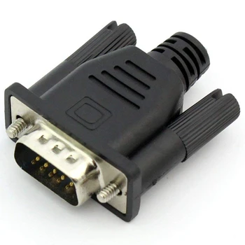 VGA וירטואלי מתאם תצוגה זכר Dummy Plug EDID ללא רוח אמולטור מנעול לוחית