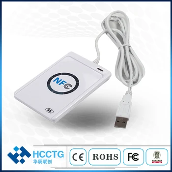 CCID סטנדרטי 13.56 MHz ללא מגע RFID קורא כרטיס חכם סופר עם חינם SDK ACR122U-A9
