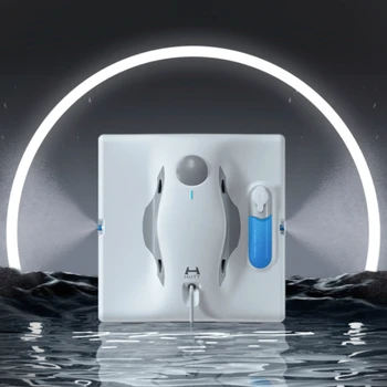 2023 חדש ההאט W8 חלון ניקוי רובוט אוטומטי אינטליגנטית חשמלי תרסיס מים זכוכית ניקוי המכונה, 3200Pa יניקה גבוהה