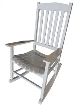עץ חיצונית במרפסת כסא הנדנדה - צבע לבן - עמיד בפני מזג האוויר לסיים - קלאסי ומרגיע