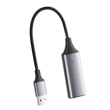 Mini HD 1080P HDMIs-תואם ל USB כרטיס לכידת וידאו משחק הקלטה התיבה עבור המחשב Youtube OBS וכו'. בהזרמה בשידור חי