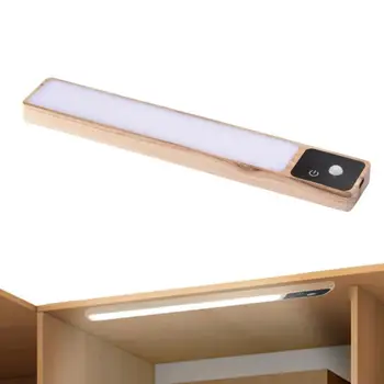 LED תחת הקבינט הלילה אור נטענת USB חיישן תנועה, אור ארון המטבח, חדר השינה תאורה מקורה מנורת קיר