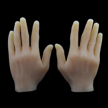 1pc רך תרגול היד מודל 3D סיליקון גמיש 1:1 למבוגרים שמאל/ימין מזויף בובת היד המלאכותית סלון אמנות האימון תצוגת כלי