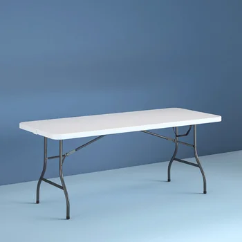 Cosco 8 רגל אמצע שולחן מתקפל לבן