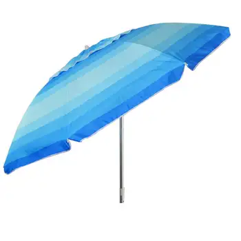 7 רגל רחבה עם פסים כחול מטרייה החוף עם נסיעות תיק חיצונית חוף גן