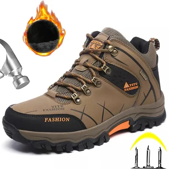 נעלי הליכה לגברים הגבוהים טיפוס הרים נעלי זכר פלטפורמת תיירות ריצה טרקים ללבוש עמיד נעלי ספורט Zapatillas