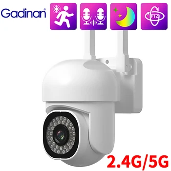 Gadinan Wifi IP מצלמות PTZ AI אוטומטי מעקב 1080P（2MP) - כיוונית אודיו 4X זום דיגיטלי צבע מלא ראיית לילה מצלמות מעקב במעגל סגור