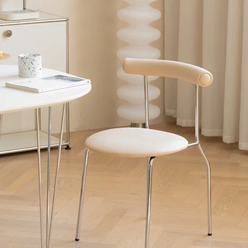 מינימליסטי מרגיע כסאות אוכל משענת משק הבית הנורדי רטרו כסאות אוכל יצירתי הקבלה Sillas ריהוט הבית WZ50DC