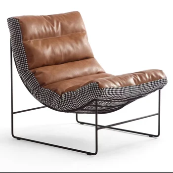 בסלון ספות מעצב יחיד, ספה רהיטים הסיפון כיסא ספת מיטה כיסא הטרקלין מראשות כורסת ספה כסאות נוח מעצב