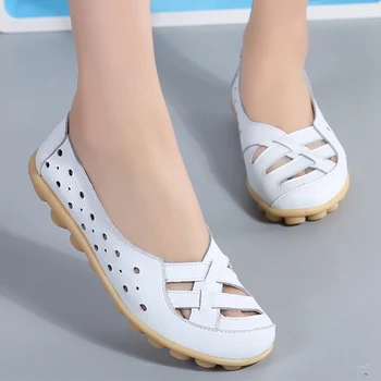 נעלי נשים 2023 שטוח נעלי עור רך מוקסינים להחליק על נשים מוקסינים דירות Sapatos Feminino נעליים מזדמנים הנשית הנעלה
