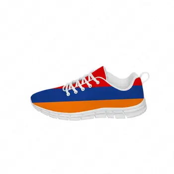 חם ארמניה דגל נעלי Mens Womens העשרה מזדמנים נעלי ריצה 3D מודפס נעליים לנשימה בד קל משקל הנעל לבנה