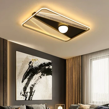 AiPaiTe מודרני פשוט הסלון אורות מלבן/עגול סקנדינביה הובלת חדר שינה, סלון, אורות התקרה.