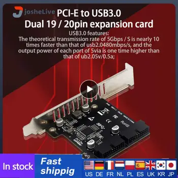 נייד Pci-e ל-Usb3.0 הרחבה כרטיס שחור Usb3 3.0 בקר קמה כרטיס Pci- -e X1 זהב האצבע במהירות גבוהה שולחן עבודה קטן.