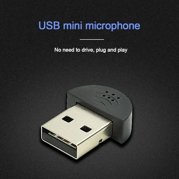 USB 2.0 מיני מיקרופון, מחשב נייד/מחשב שולחני הכנס לשחק בשביל שיחות ועידה בוידאו, MSN, חיפוש קולי, משחקים