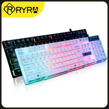 RYRA RGB USB Mini המשחקים מכניים מקלדת מתג אדום 61 המפתחות קווי כבלים להסרה,נייד עבור נסיעות מחשוב