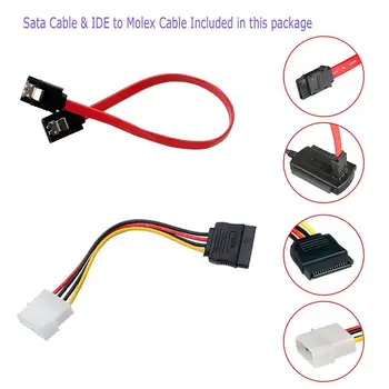 SATA/PATA/IDE To USB 2.0 מתאם ממיר כבלים עבור כונן הדיסק קשיח 2.5