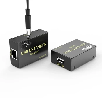 EKL-UE USB מאריך 60m יציאת RJ45 אות מגבר אחד רשת חוט מאריך USB כבל Reticle