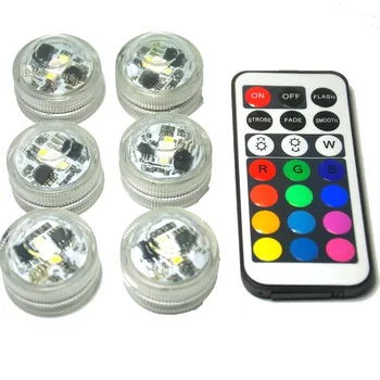Kitosun לבן&לבן חם&RGB LED טבולות נרות סוללה המופעלות Waterproof Mini LED אור על סידורי אגרטל תאורה