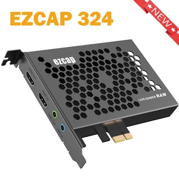 EZCAP 324 PCI-E כרטיס לכידת וידאו 4K30P/1080P120 משחק שיא Live Stream, PS4, Xbox one,Wii U,נינטנדו מתג