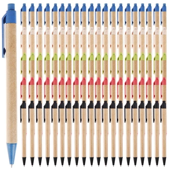 100 יח 'נשלף עטים כדוריים עטים ידידותי לסביבה בינוני נקודה (1.0 מ