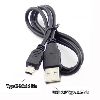 USB 2.0 סוג A זכר ל-Mini 5 פינים מסוג B נתונים מטען כבל מחבר 480Mbp סנכרון כוח טעינה הארכת כבל מפצל C4