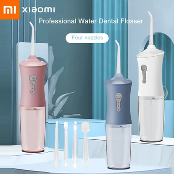 Xiaomi Oral Irrigator 4 חרירי מים שיניים Flosser מקצועי שן טיפול מנקה IPX7 עמיד למים נטענת אוראלי מנקה