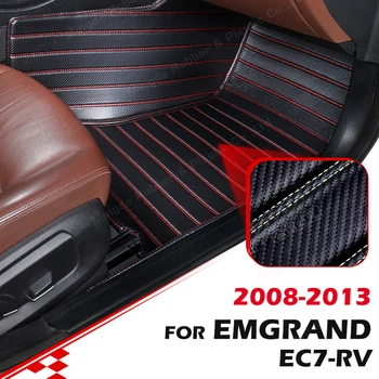מותאם אישית סיבי פחמן סגנון מחצלות על Geely Emgrand EC7-RV 2008-2013 09 10 11 12 מטר שטיח כיסוי אוטומטי הפנים אביזרים