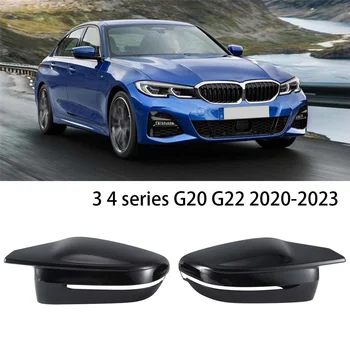 4 חתיכות להגדיר את מראה התיק מראה כיסוי 1 1 דגם מכונית ב. מ. וו 3 4 סדרה G20 G22 2020-2023