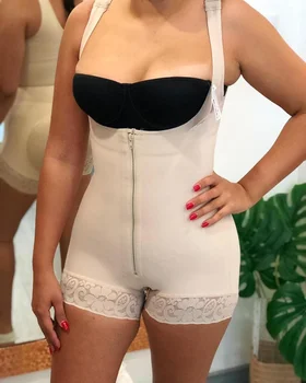 Fajas הקולומביאני חזה פתוח ללא שרוולים בגד הבטן שליטה נשים Reductoras Y Modeladoras Mujer Skims Shapewear