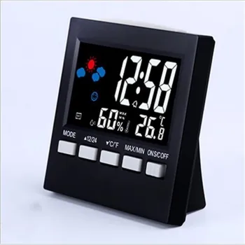 דיגיטלי מקורה חדר מד טמפרטורה ו לחות אלקטרונית חיישן טמפרטורה & מד לחות עבור המשרד הביתי
