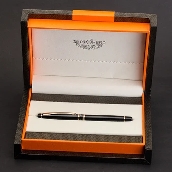 איכות גבוהה גיבור 1021 עט נובע ממתכת עט דיו lraurita החוד Signning עט עסקים קופסת מתנה התלמיד לכתוב כתיבה