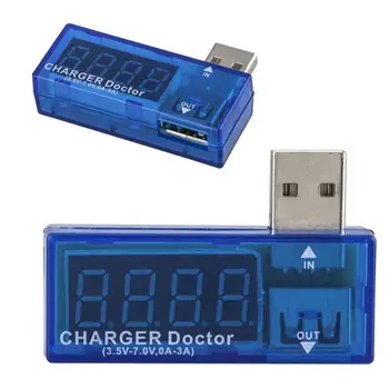 USB הנוכחי בודק מתח מד הזרם מודד LCD תצוגה דיגיטלית כוח בודק קיבולת סוללה מדידת מטען USB נורית מחוון