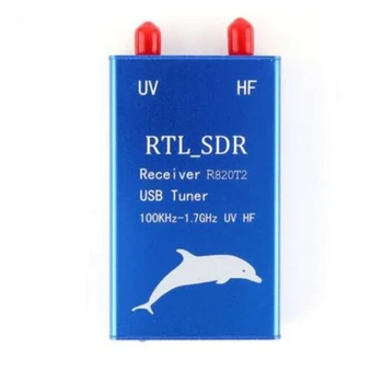 RTL2832U+R820T2 100KHz-1.7 ג ' יגה הרץ VHF UHF HF RTL.SDR-USB מקלט מקלט רדיו FM AM
