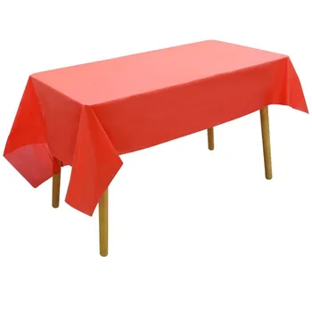 צבע מוצק חד פעמיים מפת שולחן מפת שולחן עמיד למים שולחן בד צבע למסיבת יום ההולדת ציוד למסיבות