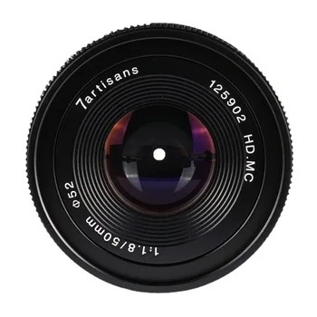 7artisans 50mm F1.8 העדשות צמצם גדול דיוקן ראש עדשה עבור Sony E Canon EOS-M FUJIFILM FX מיקרו 4/3 ראי מצלמות