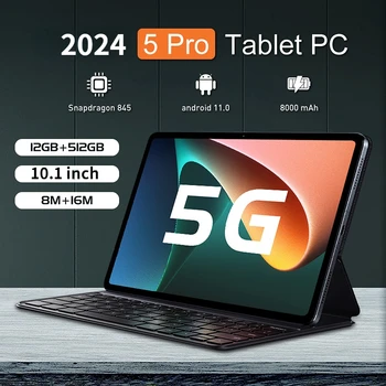 2023 מכירה חמה HD 4K מסך העולמית לוח אנדרואיד 12.0 12GB RAM 512GB ROM Tablette מחשב 5G Dual SIM-או WIFI טאבלט