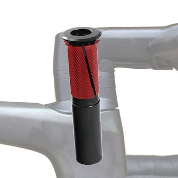 מיועד SL7 הכידון מזלגות אוזניות שושנה אופניים שושנה 1set סגסוגת אלומיניום שחור+אדום דחיסה לחבר