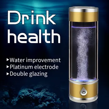 350ML יצרנים חדשים מקצועי מימן Ionizer מים אלקליין היוצר מכונה ניידת מימן עשיר בקבוק מים