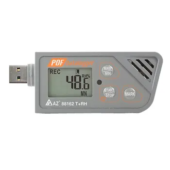 AZ88162 הדיגיטלי החדש ממשק USB טמפרטורה לחות מקליט Hygro מדחום נתונים לוגר