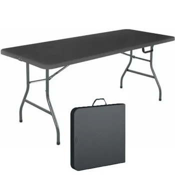 חדש שולחן מתקפל חיצונית Cosco 6 מטר שחור שולחן מתקפל נייד אמצע המזוודה קמפינג חיצונית שולחן משלוח חינם 