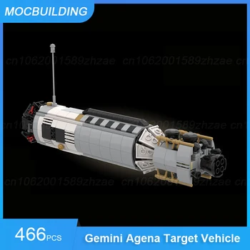 MOC אבני בניין תאומים Agena רכב המטרה מיני מודל בקנה מידה מרחב חינוכי להרכיב לבנים תצוגת צעצועים מתנות 466PCS