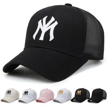הקיץ חדש לשני המינים נשים גברים כובעי בייסבול זכר נקבה לנשימה רשת כובעי Snapback שחור מזדמנים ספורט כובעים כובע לגברים נשים