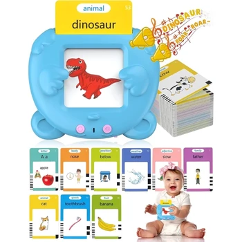 מדבר כרטיסיות למידה צעצוע דו צדדי כרטיסי 255 מילים צעצוע חינוכי מכונת הקריאה כרטיסי פלאש צעצוע בגילאי 1-6