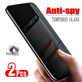 2Pcs Anti-Glare הפרטיות מגן זכוכית Realme GT 2 מאסטר Explorer Edition GT 2 Pro ניאו 5 2T 3T אנטי-ריגול מגיני מסך