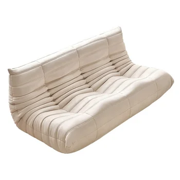 יצרני מכירות ישירות חסכוני מודרני עור רך תכנון מודולרי ספה כורסה 3 מושב קטיפה ספה עצלן הספה